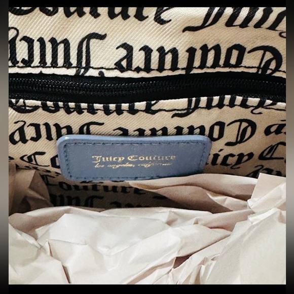 NWT Juicy Couture Choose Juicy Slate Blue Crossbody $79 - Picture 6 of 6